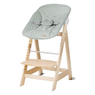 Chaise Haute Évolutive Born Up + Transat Roba Style - Naturel/vert