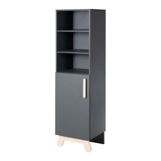Étagère Sur Pied Jara - Pour Chambre D'enfant - Anthracite / Bois Massif