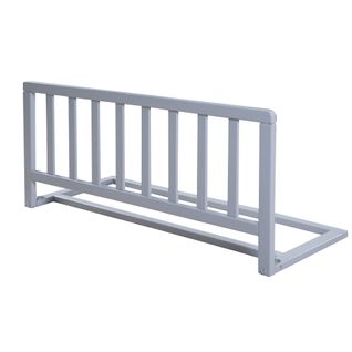 Barrière De Lit 90 Cm - Protection Anti-chute Sûre Pour Bébés Et Enfants - Bois Laqué Gris