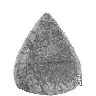 Pouf poire Fluffy Gris XL