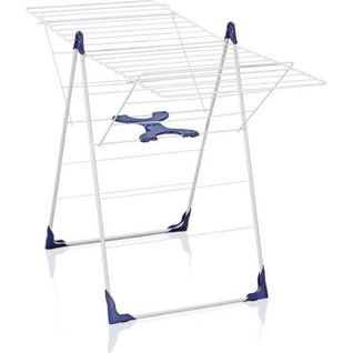 Étendoir à Linge Classic 200 Flex 81408, 20m D'étendage Et Ailettes Réglables En Hauteur, Blanc