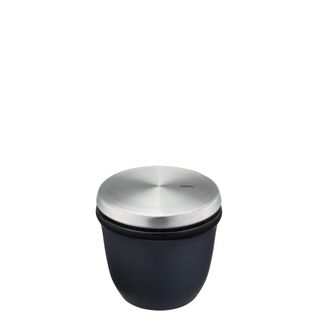 Boîte À Sel Et À épices Inox En Céramique - Argent