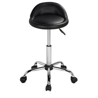 Tabouret De Bar Pivotant En Similicuir Tabouret De Comptoir Moderne Réglable En Hauteur, Noir