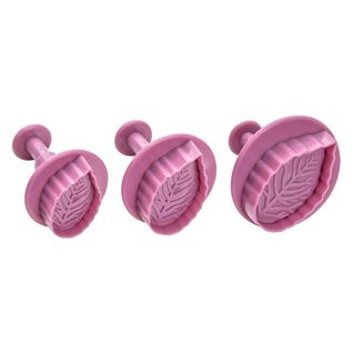 Lot De 3 Emporte-pièces Poussoir Motif Feuille Sweet Sensation