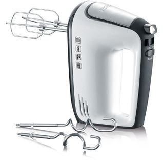 Batteur Électrique Hm3830 - 5 Vitesses + Fonction Turbo, 1 600 Tours/min, 2 Fouets Et Crochets Inox