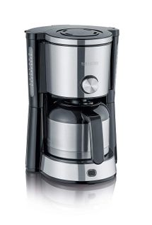 Cafetière Isotherme 10 tasses 1000w 1,4l Noir Inox - 4845