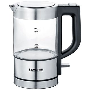 Bouilloire Sans Fil 0.5l 1100w Inox Brossé/noir - 3472