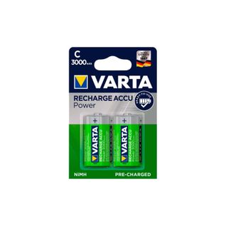 Lot De 2 Piles Alcaline Type Hr14 1.2 Volts Rechargeables - 56714101402