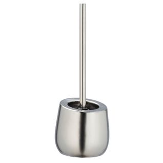Brosse Wc Design Mat Badi - Argent Chromé