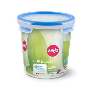 Boite Ronde 2 L Bleu Clipetclose