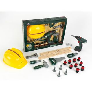 Jouet Set De Bricolage Bosch Avec Visseuse Électronique 37 Pièces
