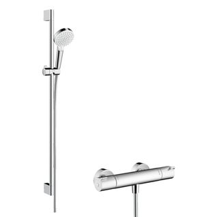 Ensemble Douche Hansgrohe Crometta Vario Avec Mitigeur Thermostatique Ecostat 1001 Cl