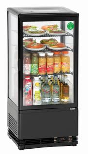 Mini Frigo Vitrine à Poser - Noire 78 L-