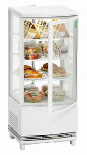Frigo Vitrine à Poser - 86 Litres Blanc -