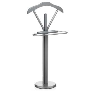Valet Fabio, En Métal Laqué Et Mdf Décor Gris Mat