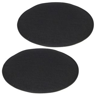 Lot De 2 Coussins D'assise Jonita, En Feutre Noir
