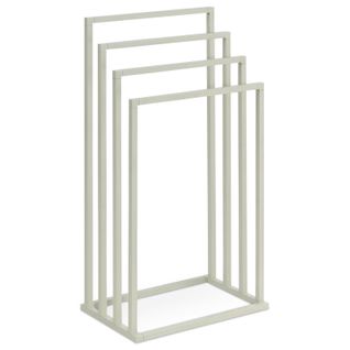 Porte-serviettes Sur Pied Senza En Métal - Beige