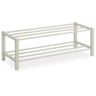 Étagère à Chaussures Navan 2 Niveaux En Métal - Beige