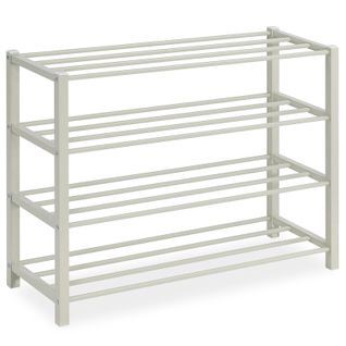Étagère à Chaussures Navan 4 Niveaux En Métal - Beige