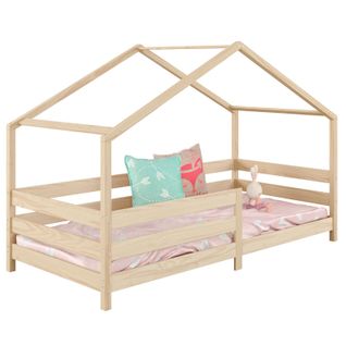 Lit Cabane Rena 90 X 200 Cm, En Pin Massif Naturel