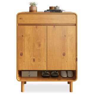 Meuble à Chaussures Juan 2 Portes, 1 Tiroir En Bois Massif - Chêne