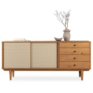 Buffet Simona L 175 Cm En Bois Massif - Coloris Chêne