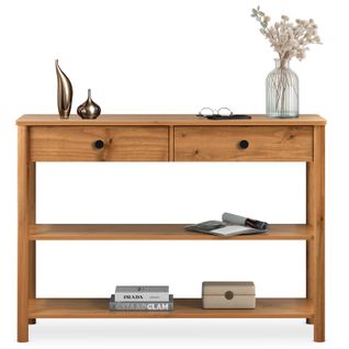 Table Console D'entrée Apoana L 110 Cm En Bois - Coloris Chêne