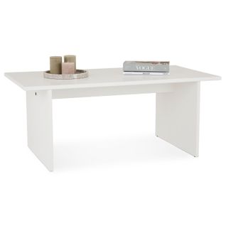 Table Basse Salto En Bois Massif - Blanc