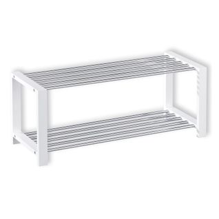 Etagère à Chaussures Arina, 2 Tablettes, Blanc