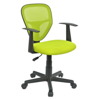 Chaise De Bureau Pour Enfant Studio Pivotant Et Ergonomique Avec Accoudoirs Hauteur Réglable, Vert