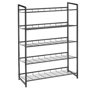 Étagère à Chaussure à Cinq Niveaux En Métal