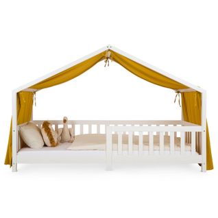 Rideau De Lit Lian, En Mousseline - Jaune