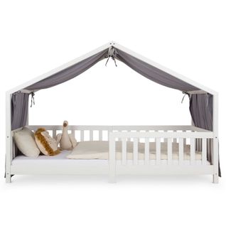 Rideau De Lit Lian, En Mousseline - Gris