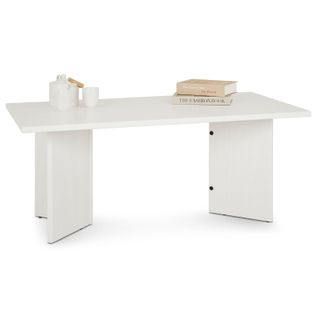 Table Basse Mesa, En Pin Massif - Blanc