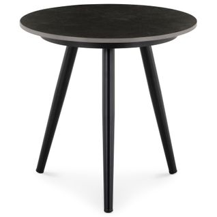 Table D’appoint Extérieur Rosalia Ronde - Noir Et Gris