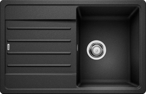 Evier granit 1 bac LEGRA 78 x 50 cm anthracite