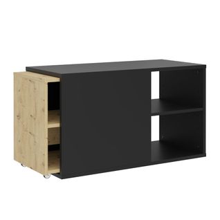 Meuble TV Avec 2 Compartiments Ouverts 133,5x39,9x49,2 Cm