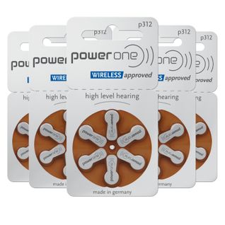 Powerone 312 : Piles Auditives Sans Mercure, 5 Plaquettes