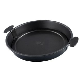 Moule à Gâteau Et Quiches Rond De 28 Cm Avec Fond Amovible Black Metallic