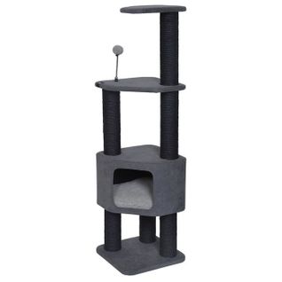 Griffoir Kobe 37 X 37 X 128 Cm - 10,3 Kg - Gris - Pour Chat