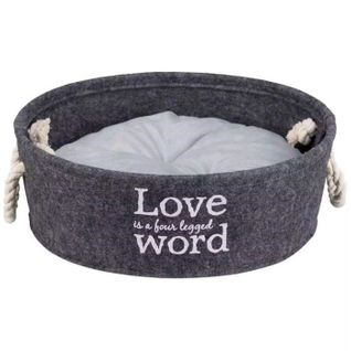 Lit Lian Ø45cm Gris Pour Chien