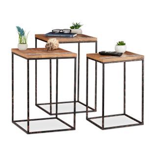 Table Basse D'appoint Lot De 3
