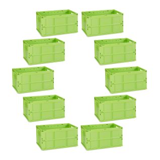 Lot De 10 Boîtes De Transport Pliables