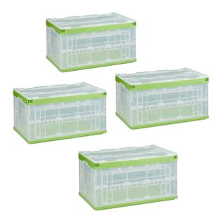 Lot De 4 Boîtes De Rangement à Couvercle