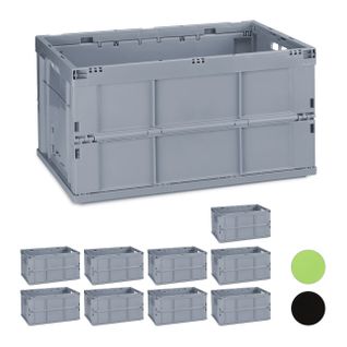 Lot De 10 Boîtes De Transport Pliables