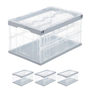Lot De 4 Boîtes De Rangement à Couvercle