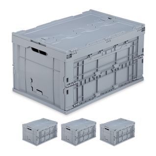 Lot De 4 Boîtes De Transport Couvercle