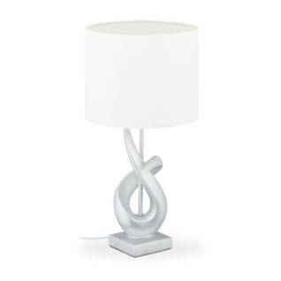 Lampe De Table Moderne Argentée