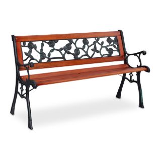 Banc De Jardin Avec Motif Roses