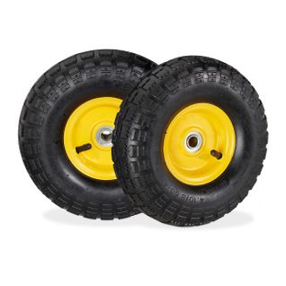 4xroues De Diable Jante Acier Jaune/noir